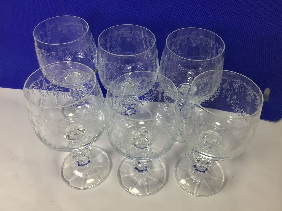 II13 Vintage Bohemia Crystal Stem Hand Blown Wine Glasses