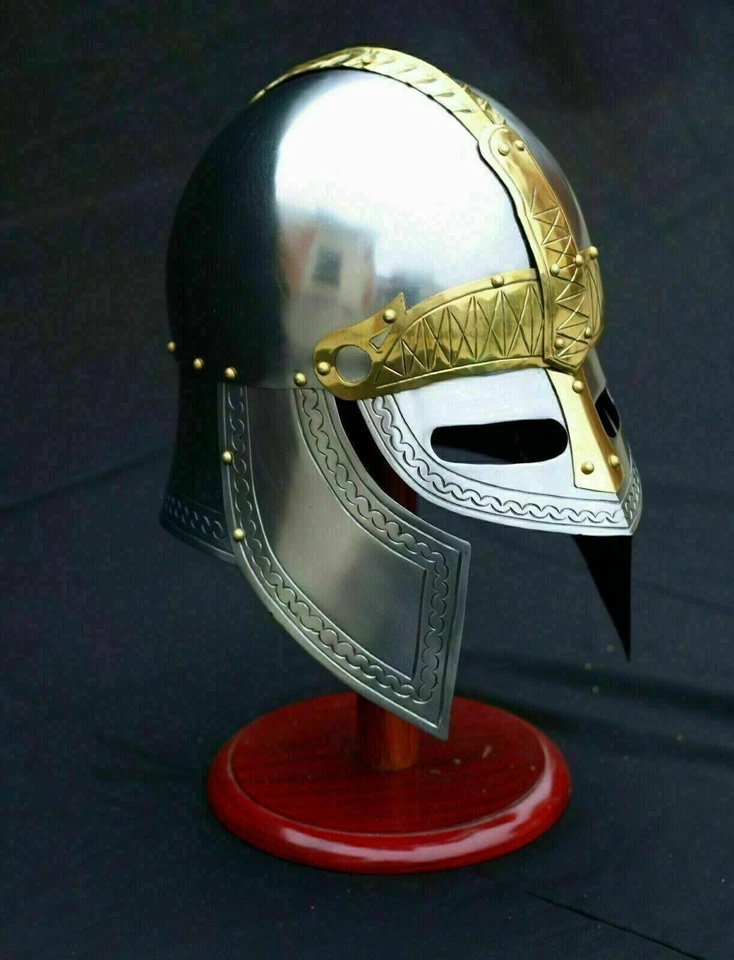 Armadura Medieval Vikingo Caballero Europeo Cruzado Larp Réplica Casco Guerrero Foto 2 de 4