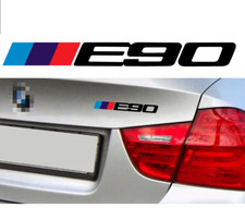 LOGO E90 POUR BMW MOTORSPORT SPORT RACING NOIR 18cm AUTOCOLLANT STICKER BA229N
