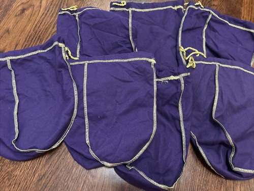 Lot of 25 Crown Royal 9" Purple Drawstring Bags Medium size - Picture 4 of 4