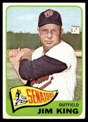 1965 Topps #38 Jim King  Washington Senators VG-VGEX