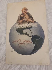 1906 Ullman Manufacturing Company Advertising Happy New Year Haynes WV Postcard