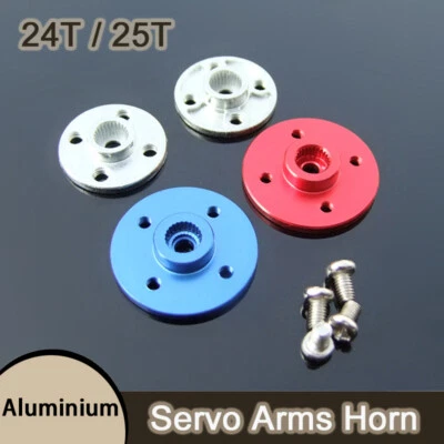 MARKENLOS Metal Servoarme Horn Aluminium Rund Scheibe Servo Kipphebel 24T/25T für RC Model