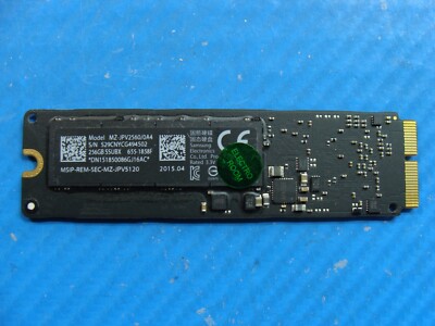 MacBook Pro A1398 Samsung 256GB SSD Solid State Drive MZ-JPV2560/0A4 655-1858F