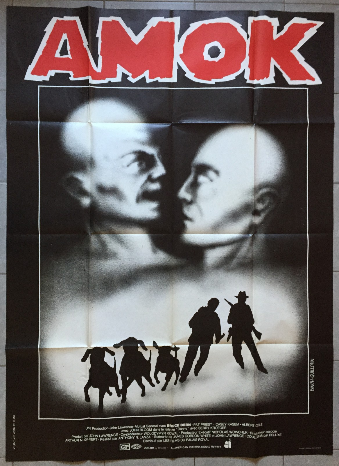 Locandina originale film Amok (1983) - Regia di Souheil Ben-Barka