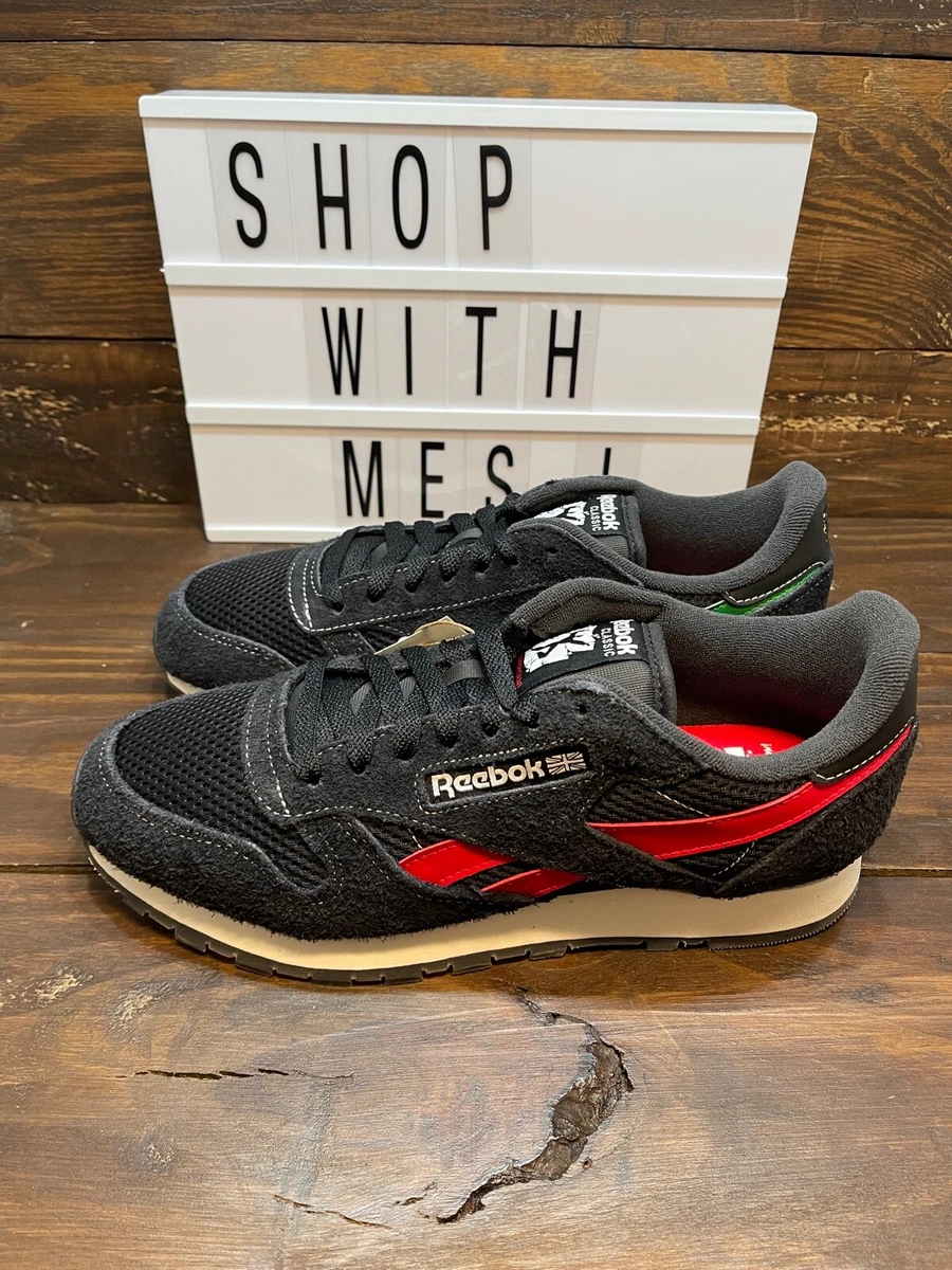 overdraw fraktion Stå op i stedet Reebok Human Rights Now! Classic Leather Black Red Green GY0707 Men&#039;s  NEW | eBay