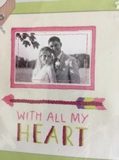 Dimensions/Cathy Heck Embroidery Kit 8" x 8" - With All My Heart 71-01552