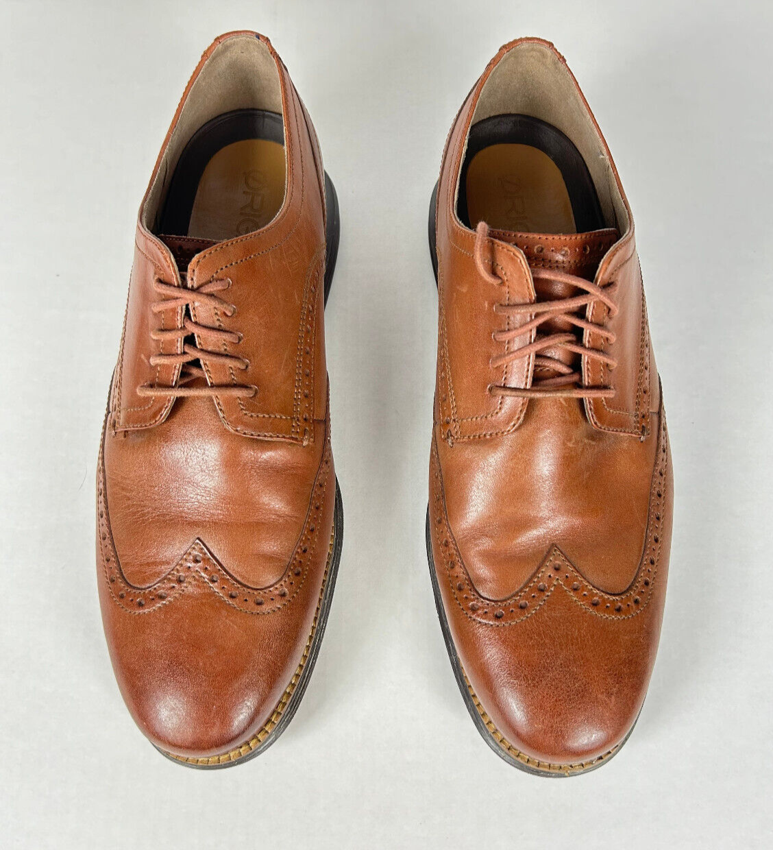 SAOLA Scarpe stringate Cole Haan da uomo 11 5 W originali Grand OS Oxford in pelle marrone C26472