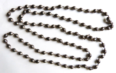 Pendentif Ancien : Grosse Perle Noire Sur Argent Massif 925 - Occasion, Bon état