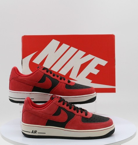 NIKE MENS UK 8 EU 42 1/2 RED/NOIR AIR FORCE 1 TRAINERS GR | eBay