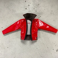 PB-JKT-RH-RD: 1/12 Red Faux Leather Jacket for 6" muscular to medium body