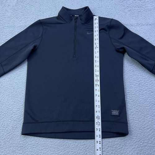 Nike Golf Mens Therma Repel 1/2 Zip Pullover Small Black Sports Jumper 932350 - Picture 6 of 10