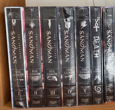 ABSOLUTE SANDMAN VOLUMES 1-5 + OVERTURE + DEATH, HC DC VERTIGO SEALED!