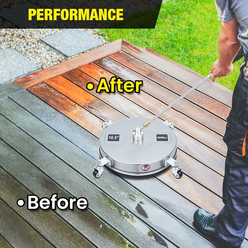 16.5'' Industrial Surface Cleaner High Pressure Washer 4000PSI Stainless Steel - Picture 7 of 19