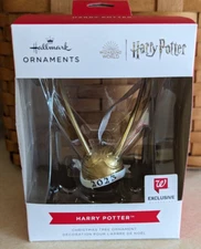 Hallmark Harry Potter ~ Golden Snitch ~ Red Box Christmas Ornament NEW