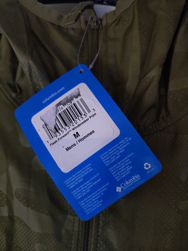 Columbia Flash Forward Windbreaker Jacket Mens UK Medium Lightweight Camo Print - Picture 6 of 12