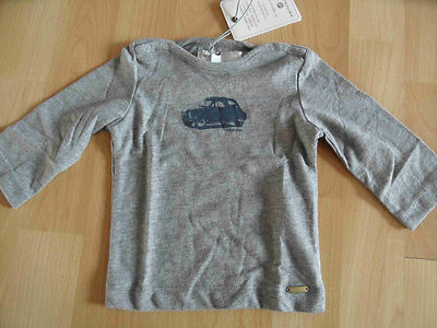 Bellybutton beautiful long sleeve shirt motif car size 56 gray New KJ1