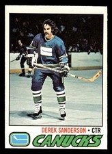1977 O-PEE-CHEE DEREK SANDERSON 46 EXMT HOCKEY VANCOUVER CANUCKS