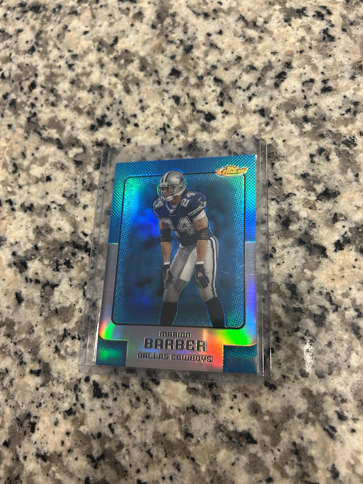 2006 Topps Finest Blue Refractor /299 Marion Barber Cowboys