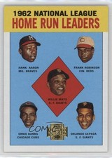 2001 Archives Hank Aaron Orlando Cepeda Ernie Banks Frank Robinson #211 HOF 0it8