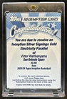 26 Topps Inception Victor Wembanyama Silver Signings Gold Electricity Redemption