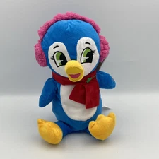 Animated Christmas Penguin Gemmy Sings Dances 10" Jingle Bells Earmuffs Blue NWT