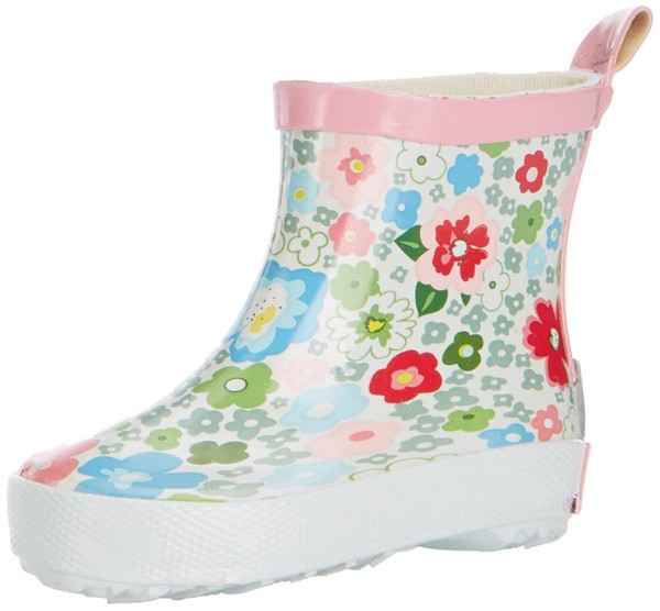 Playshoes Kinder Gummistiefel Halbschaft Regenstiefel Blumen 26 EU Unisex-image