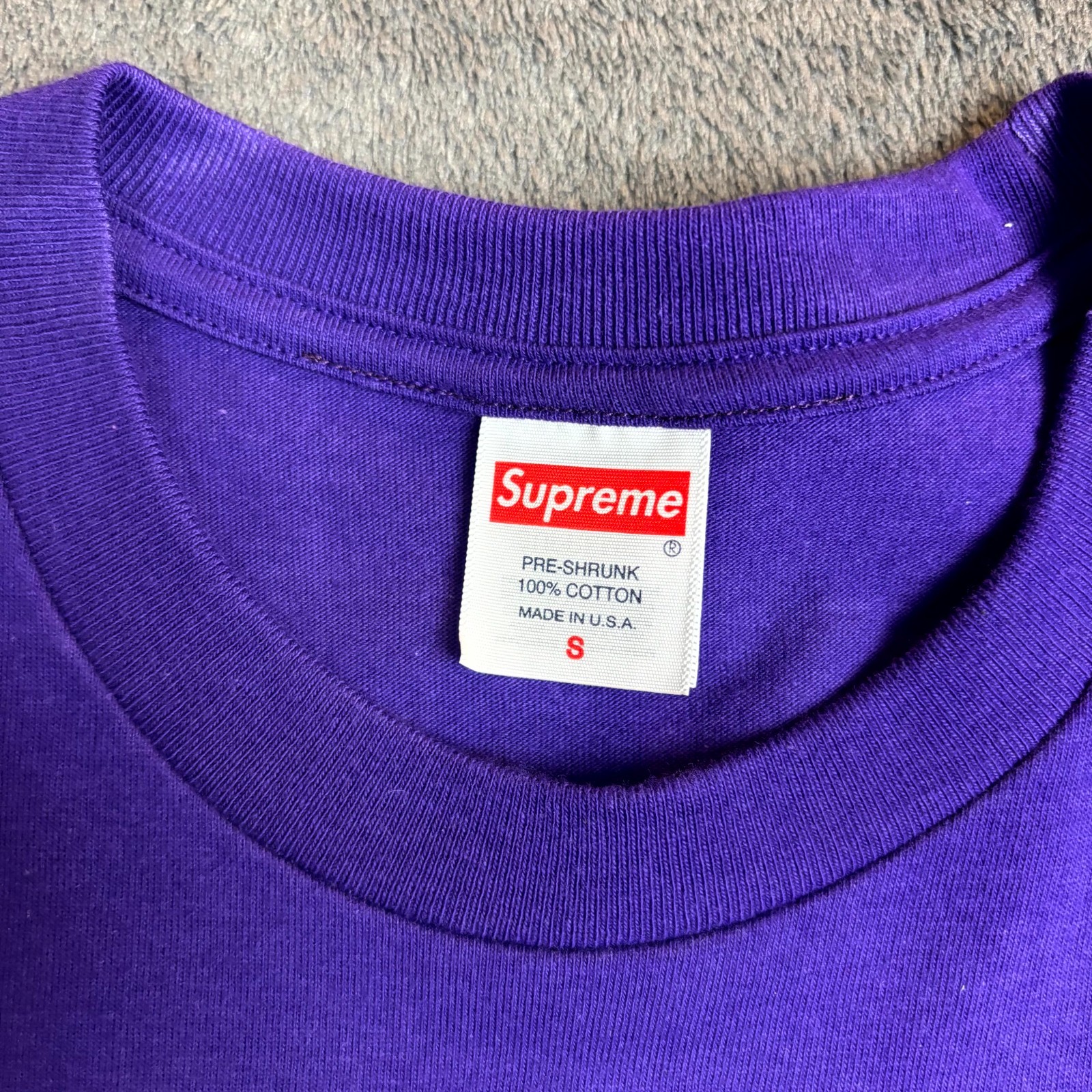 Supreme Maradona Tee Small Purple Diego Maradona Photo T-Shirt Soccer Mens New thumbnail 6