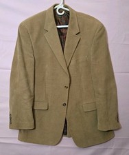 Lauren Ralph Lauren Corduroy Sport Coat Blazer Mens Size 42R Tan Cotton Macy's