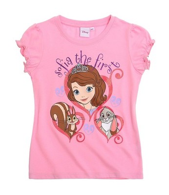 Tolles T-Shirt mit großem Druck Prinzessin Sofia rosa Gr. 104 Neu!
