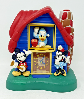 Mickey Minnie & Donald Vintage Seiko Disney Talking Tabletop Alarm
