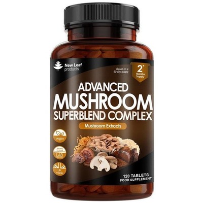 New Leaf Products Mischung aus 6 Pilzextrakten Komplex - 120 Kapseln