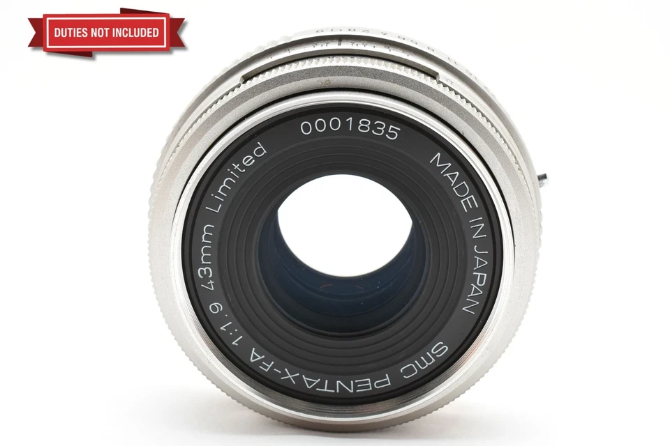 [MINT] PENTAX FA 43mm f/1.9 Limited Silver Lens for Pentax K From JAPAN - Image 3 of 4