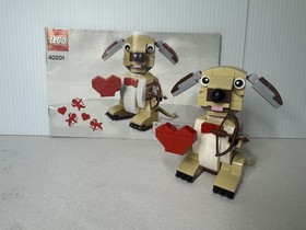 LEGO Seasonal: Valentine's Cupid Dog (40201) Complete + Instructions