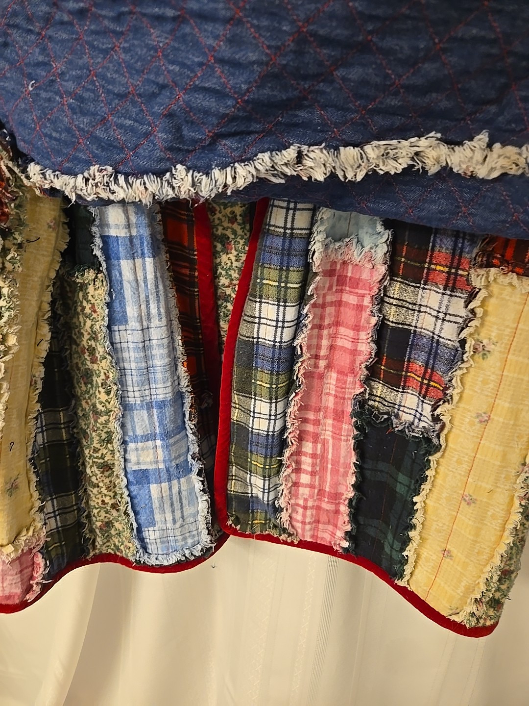 Vintage Patch Quilted Plaid Patchwork  Floral Jac… - image 8