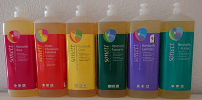 sonett Handseife erschiedene Sorten OVP & neu, 1 Liter