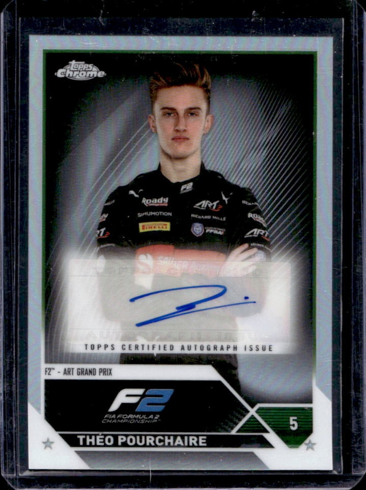 2023 Topps Chrome F1 Theo Pourchaire Auto #CAC-TP