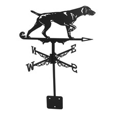 Animal Dog Ornament Weathervane Metal Garden Stake for Roof and Decoration