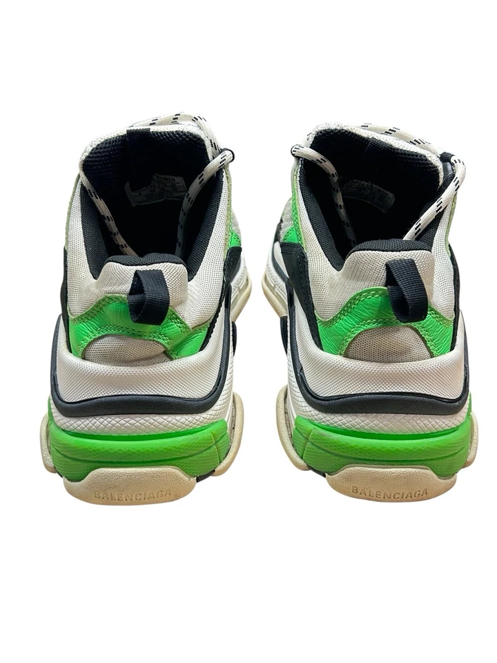 Zapatilla deportiva Balenciaga Triple S para mujer negra verde blanca plataforma plana 39 Foto 4 de 4