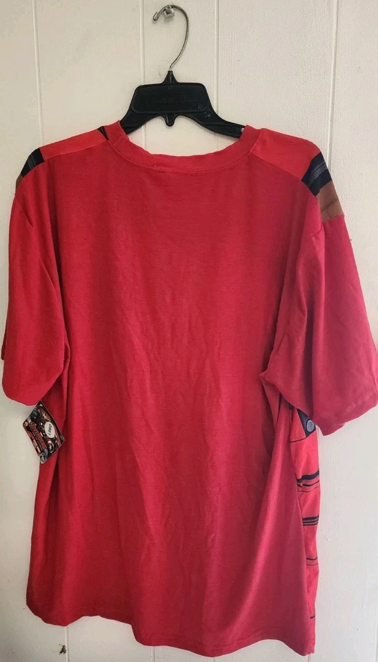 红宝石复仇者联盟钢铁侠服装印花衬衫男式大号带面具 B0861 — 第 4/4 张图片