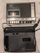 Sony CF-300 AM/FM Cassette with Leather Case WATCH VIDEO