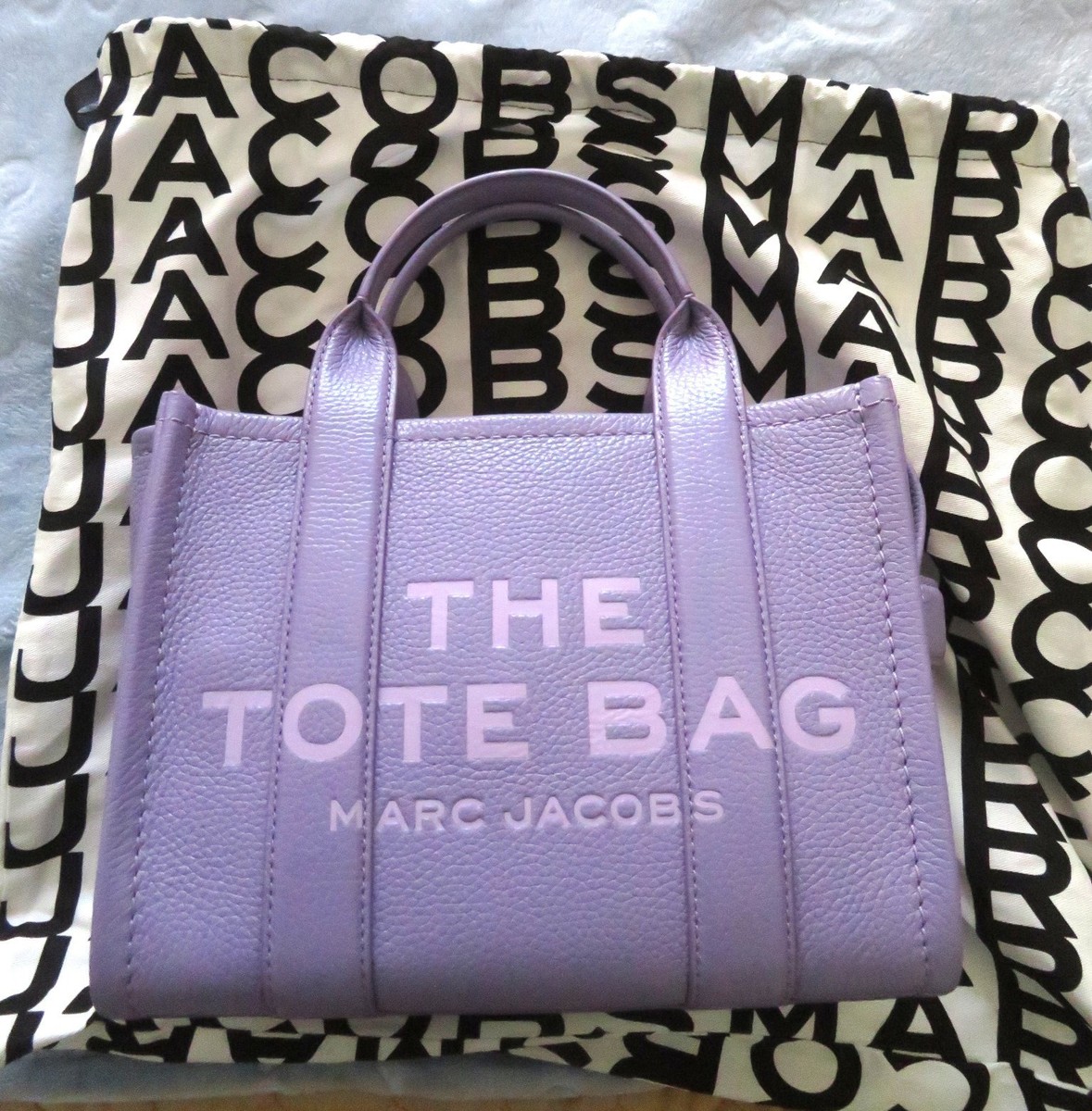 NWT Marc Jacobs Small Leather The Tote Bag Wisteria Lavender Lilac