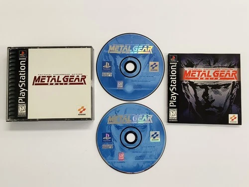 Metal Gear Solid (Sony PlayStation 1) 2-Disc Set, With Manual FREE SHIPPIG (LN)