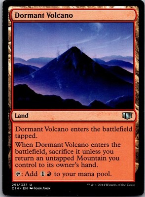 Dormant Volcano Uncommon Commander 2014 Magic: The Gathering Lightly Played