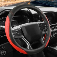 CACAWIZ Car Steering Wheel Cover for Chevy Silverado 1500 2500 3500, Chevrole...
