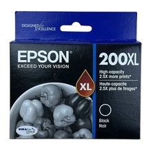 Epson 200XL Single Ink Cartridge Black T200XL120 EXP 4/2022 New Sealed