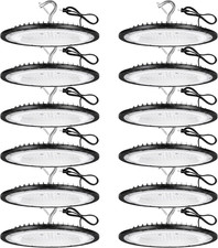 12 Pack 150w Ufo Led High Bay Lights - 21000lm Waterproof 5000k Daylight