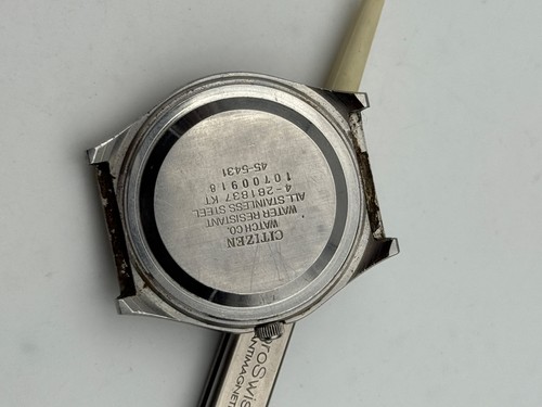 Citizen Cq Quarz 45-5431 36mm Etui Case - Picture 4 of 4