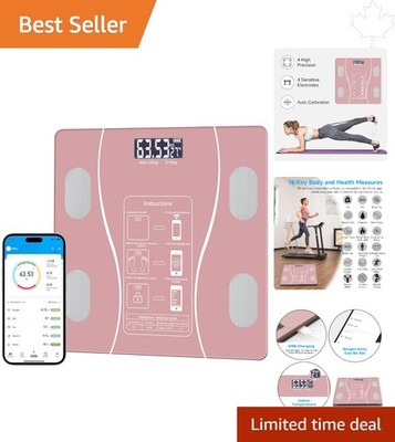Durable and Sleek Bathroom Scale - Track Weight, BMI & Muscle Mass Effortlessly