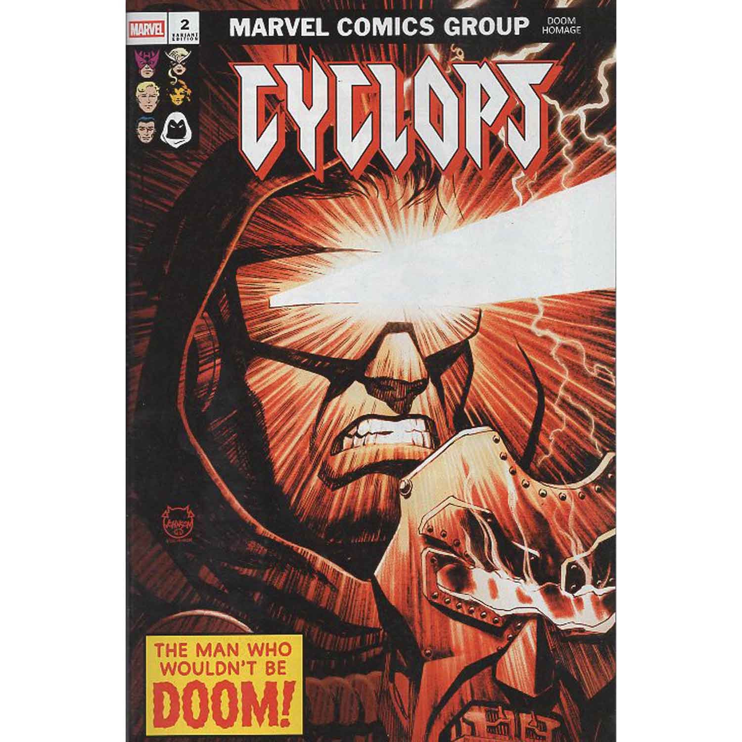 Cyclops #2 Dave Johnson Doom Homage Variant Marvel Comics